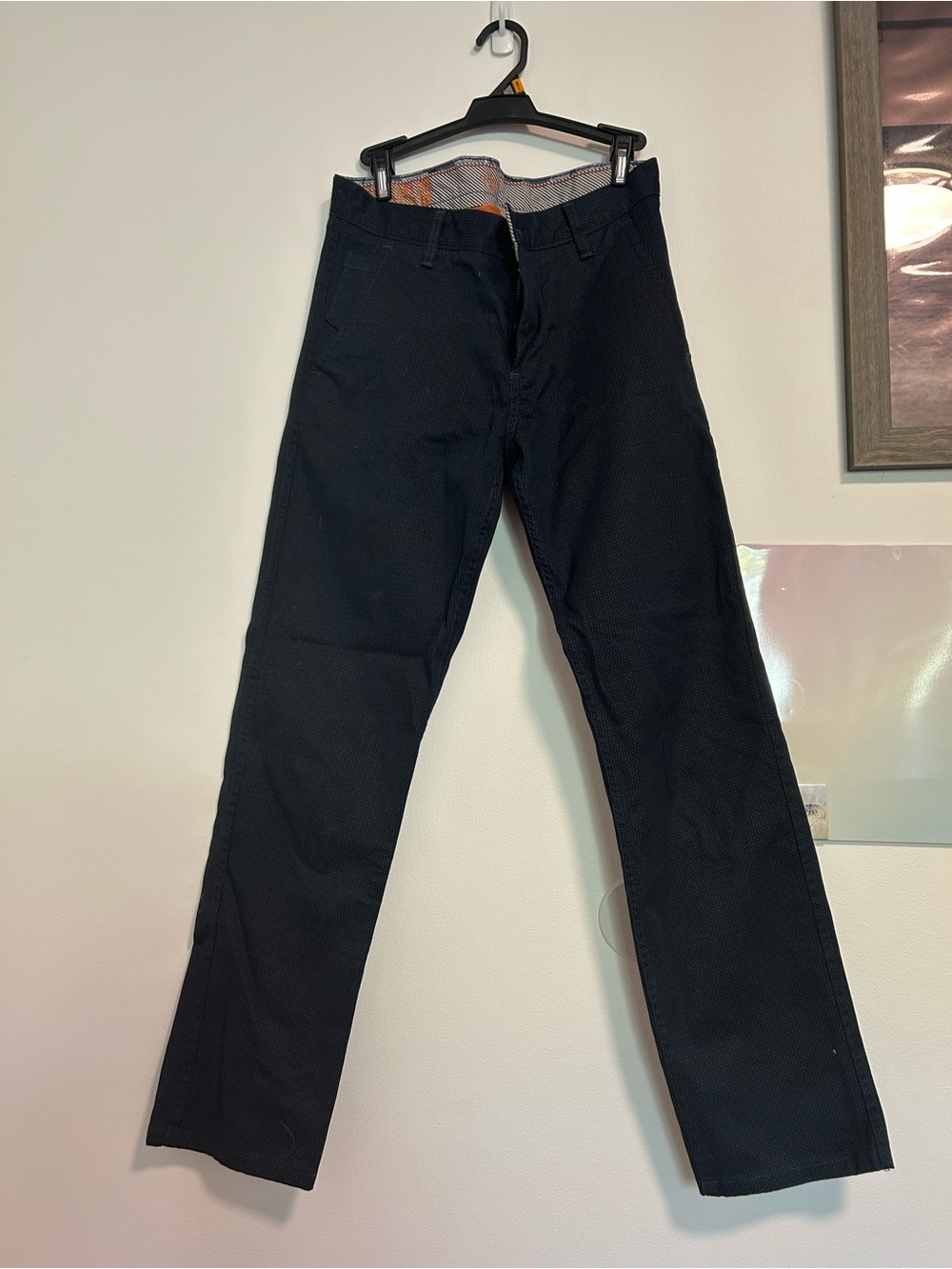 Classic Men's Navy Straight-Leg Pants